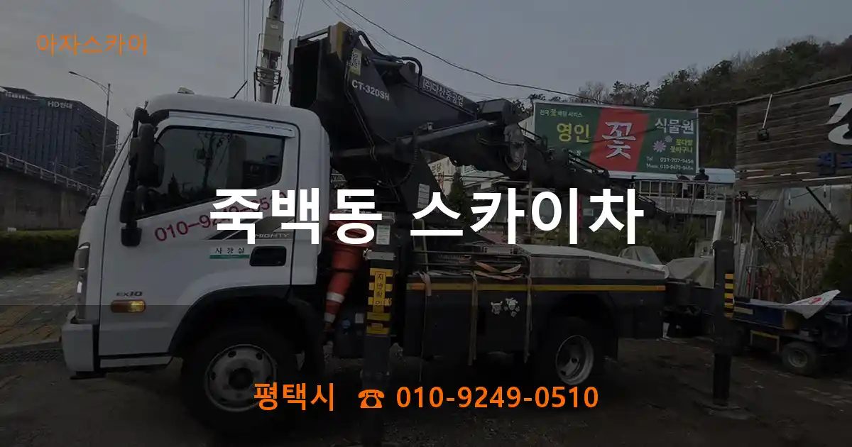 평택시 죽백동 스카이차