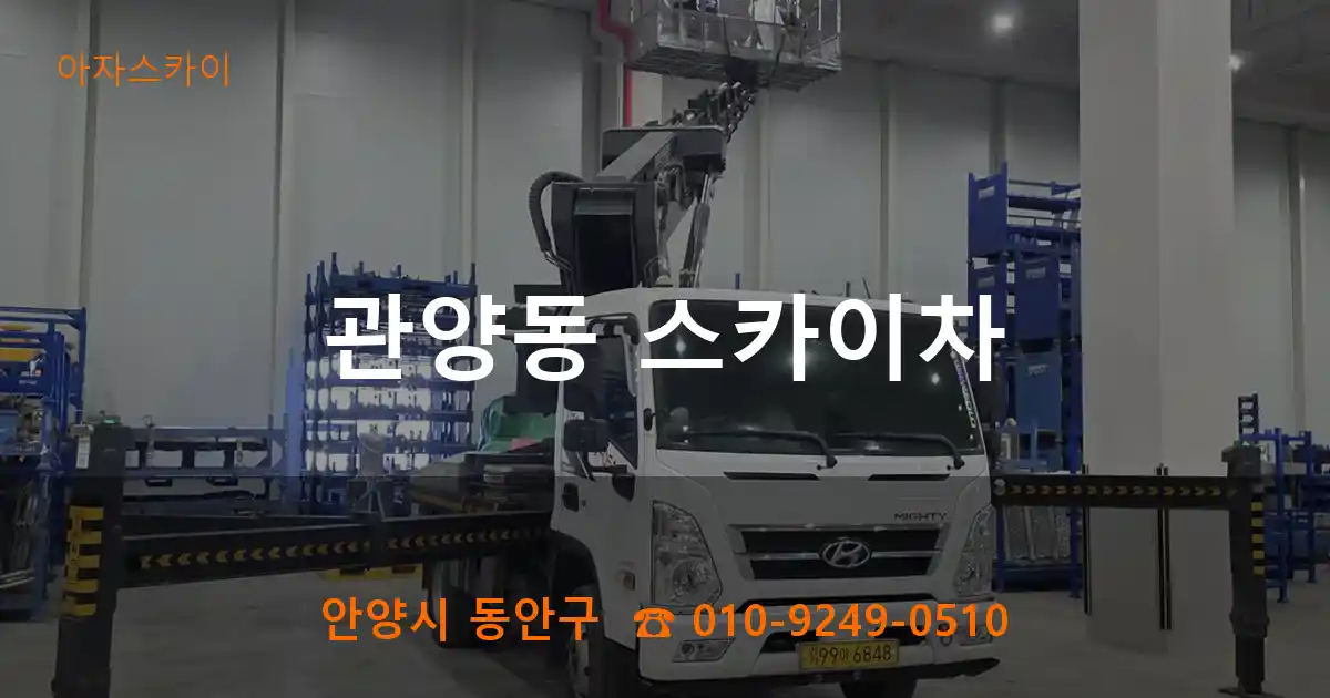 안양시 동안구 관양동 스카이차