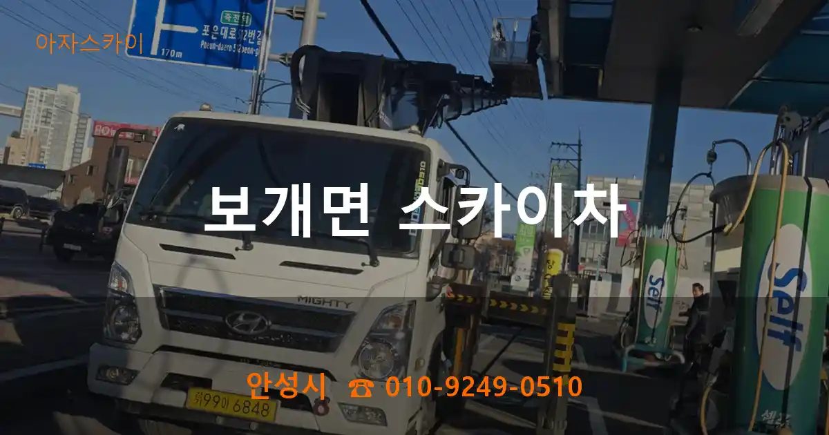 안성시 보개면 스카이차