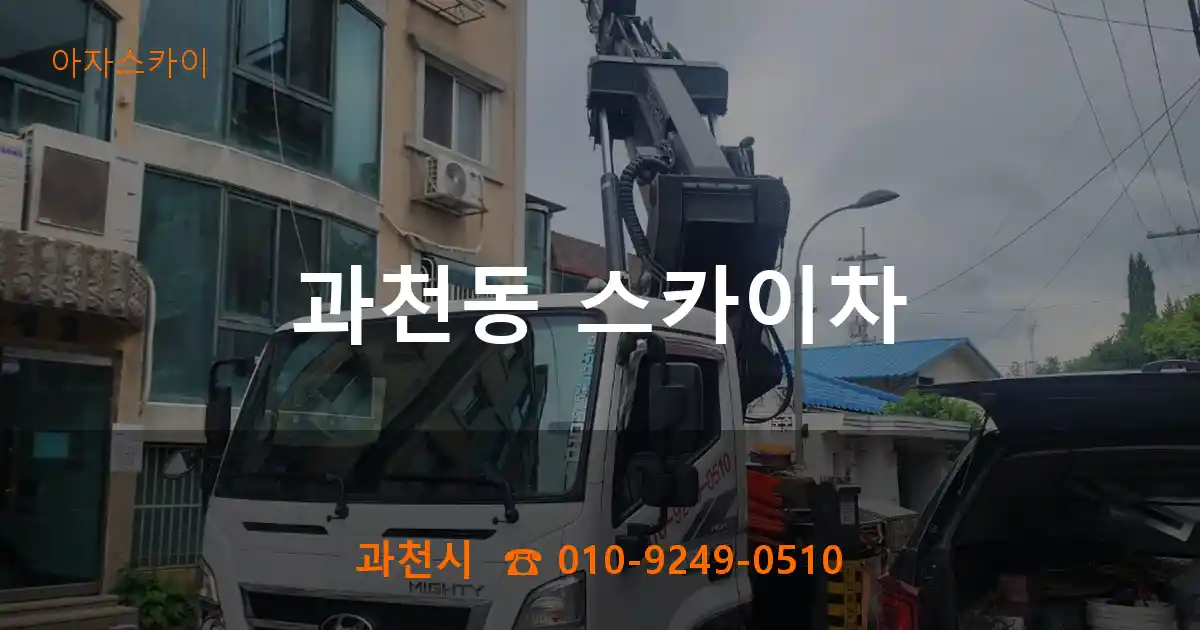 과천시 과천동 스카이차