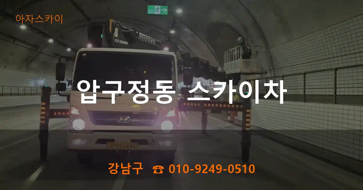 강남구 압구정동 스카이차