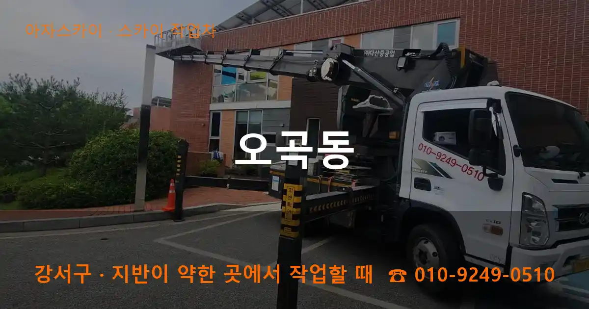 강서구 오곡동 스카이 작업차 작업