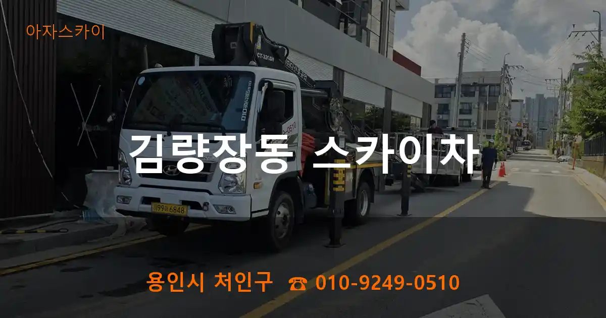 용인시 처인구 김량장동 스카이차