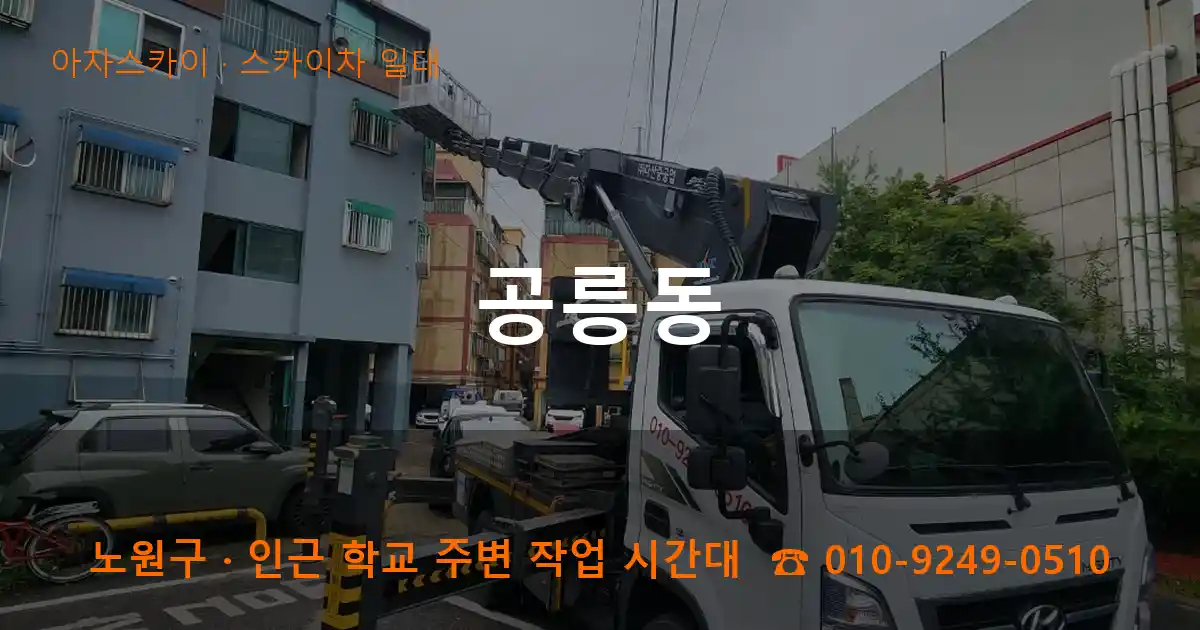 노원구 공릉동 스카이차 일대 작업
