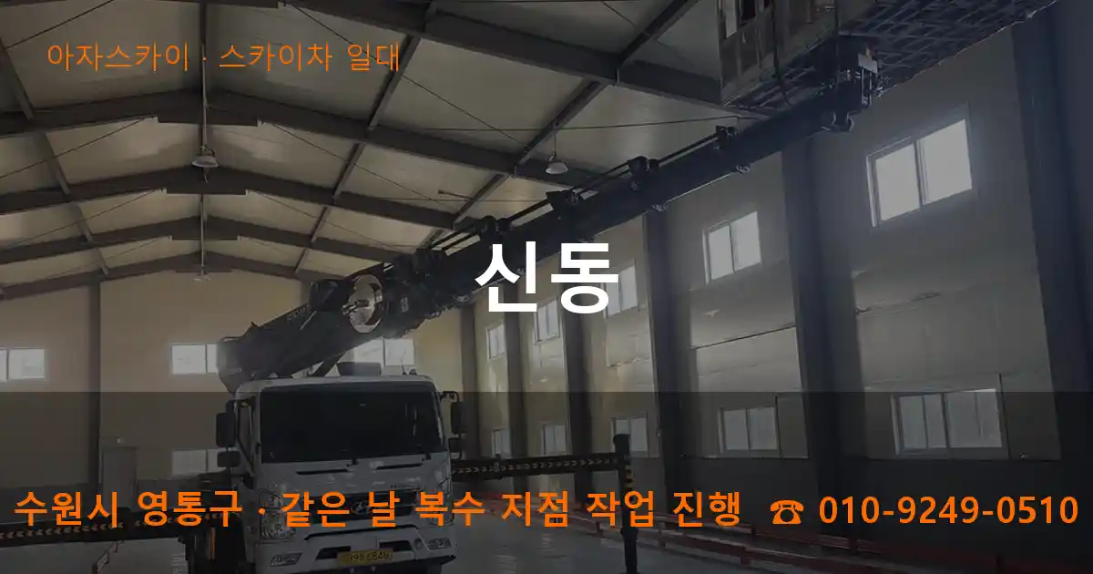 수원시 영통구 신동 스카이차 일대 작업