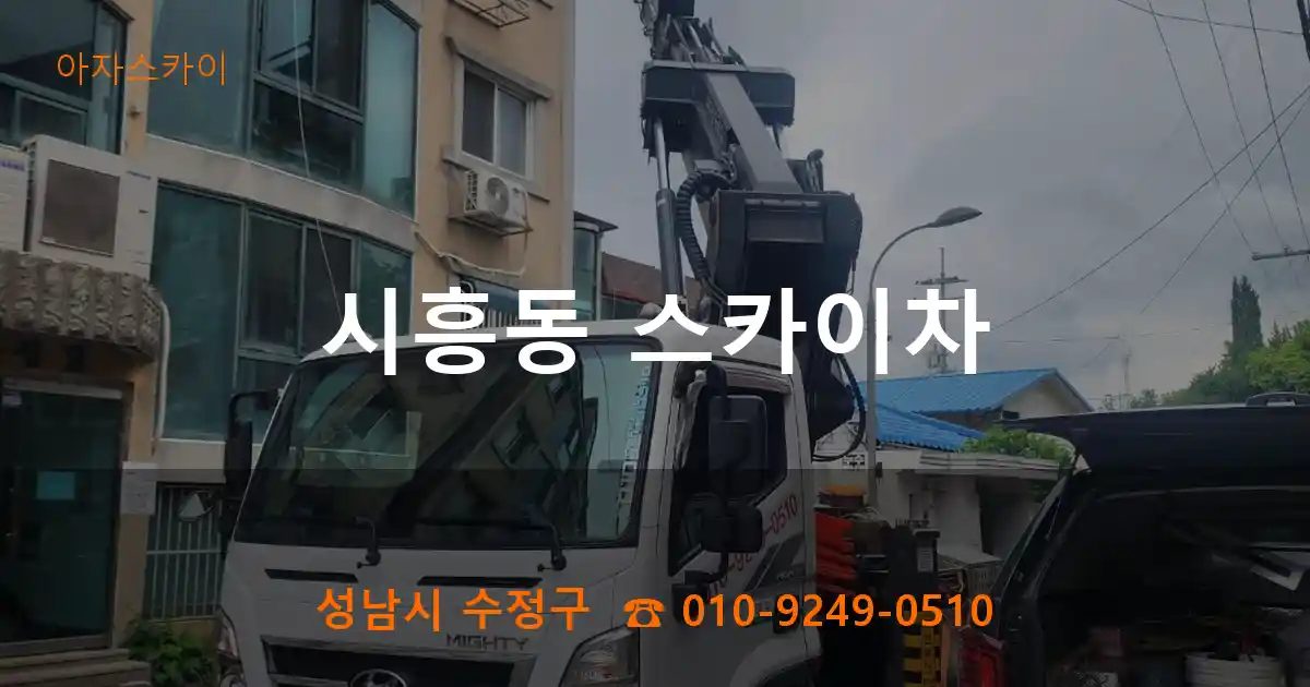 성남시 수정구 시흥동 스카이차