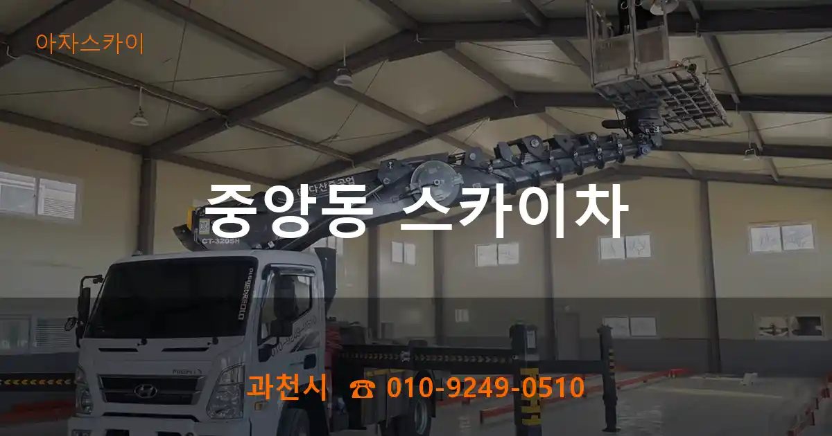 과천시 중앙동 스카이차