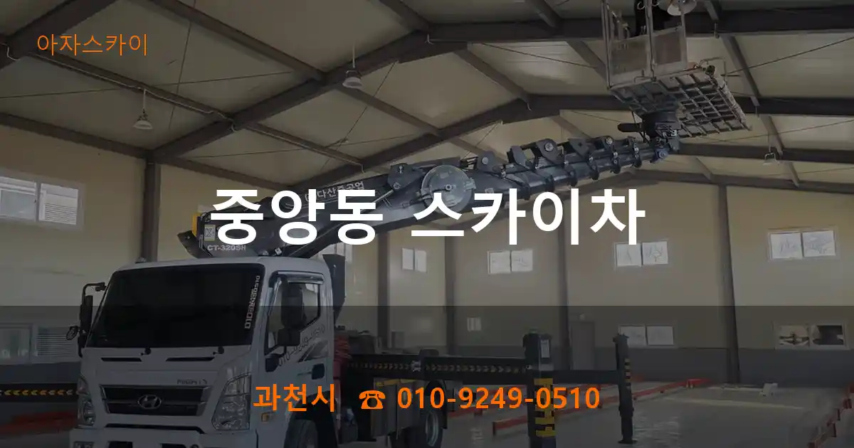 과천시 중앙동 스카이차