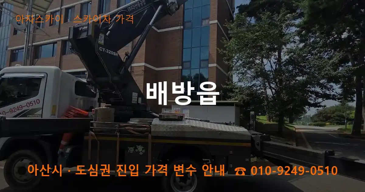 아산시 배방읍 스카이차 가격 작업