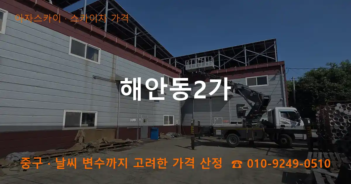 중구 해안동2가 스카이차 가격 작업