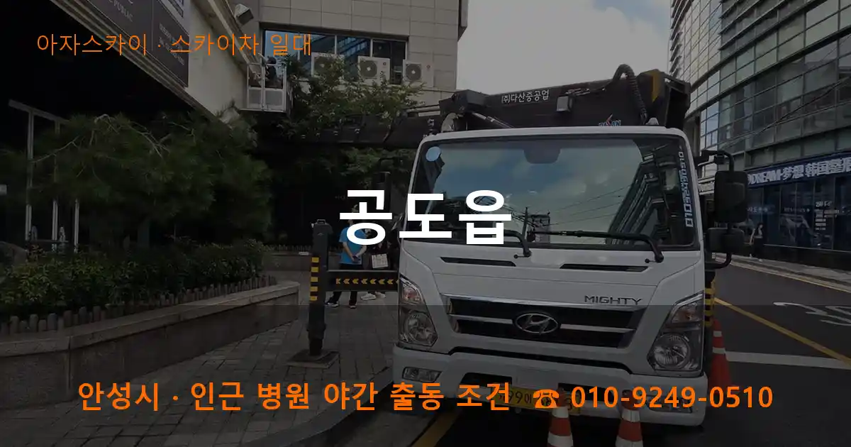 안성 공도읍 스카이차 일대 작업