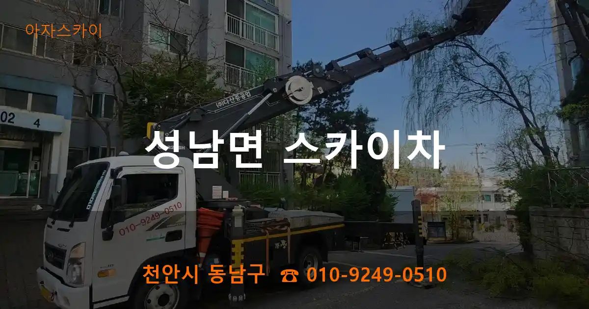 천안시 동남구 성남면 스카이차