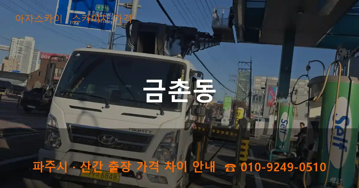 파주 금촌동 스카이차 가격 작업