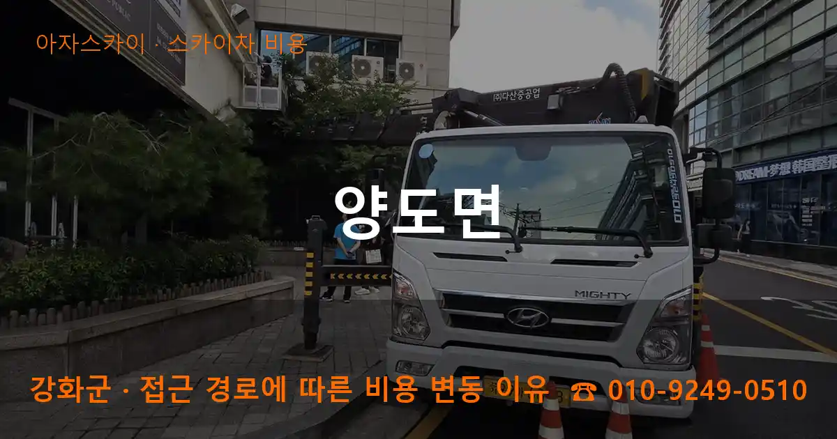 강화군 양도면 스카이차 비용 작업