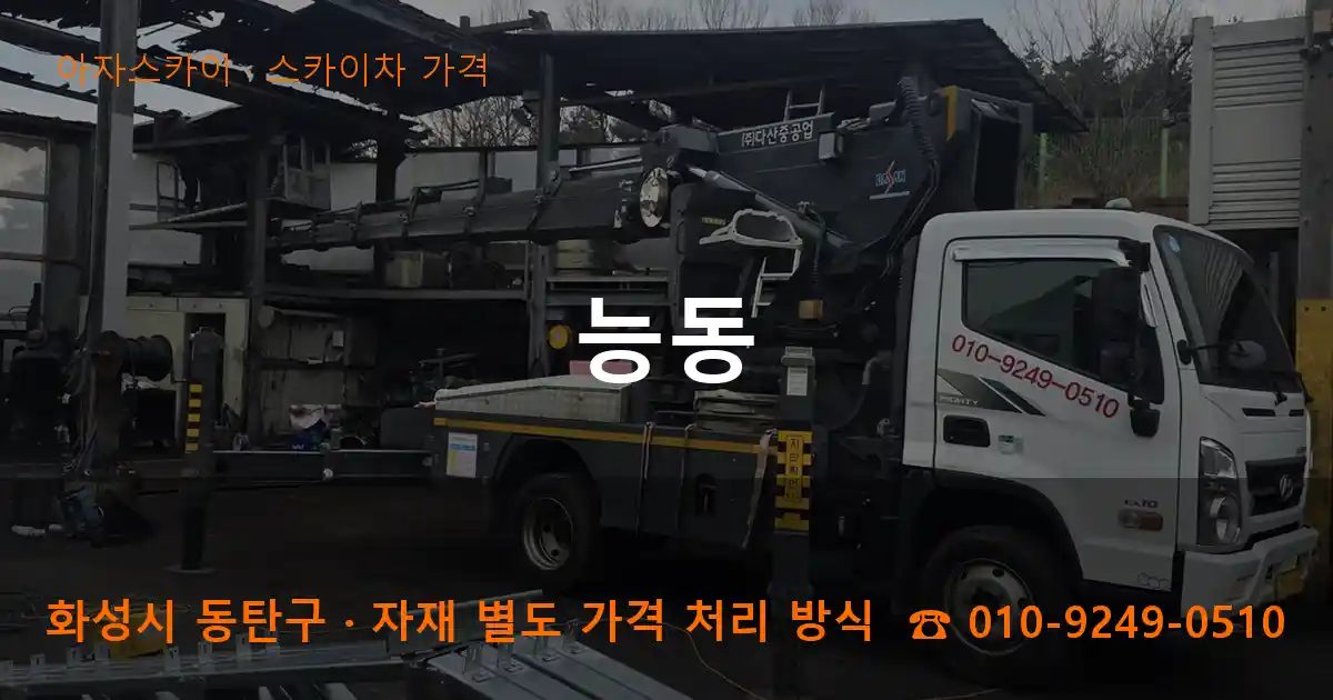 화성시 동탄구 능동 스카이차 가격 작업