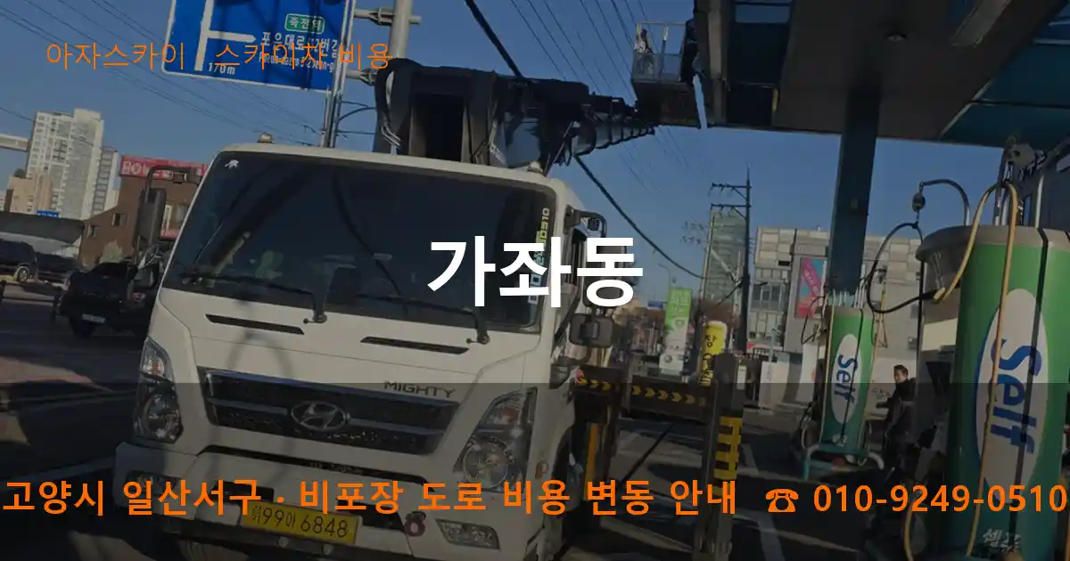 고양 일산서구 가좌동 스카이차 비용 작업