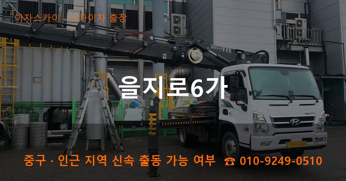 중구 을지로6가 스카이차 출장 작업