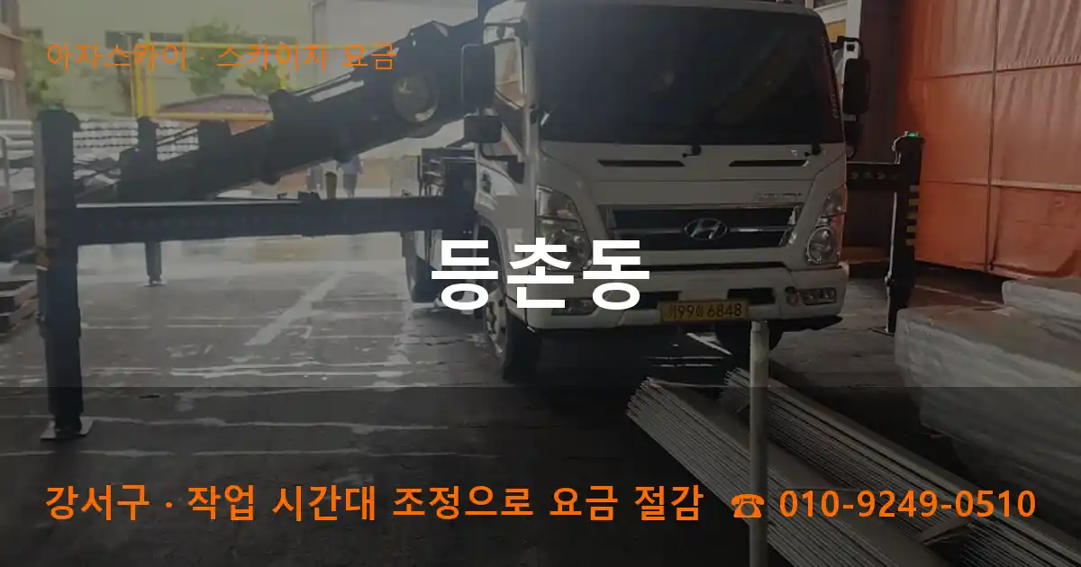 강서구 등촌동 스카이차 요금 작업