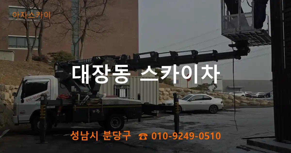 성남시 분당구 대장동 스카이차