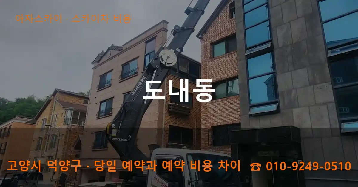 고양시 덕양구 도내동 스카이차 비용 작업