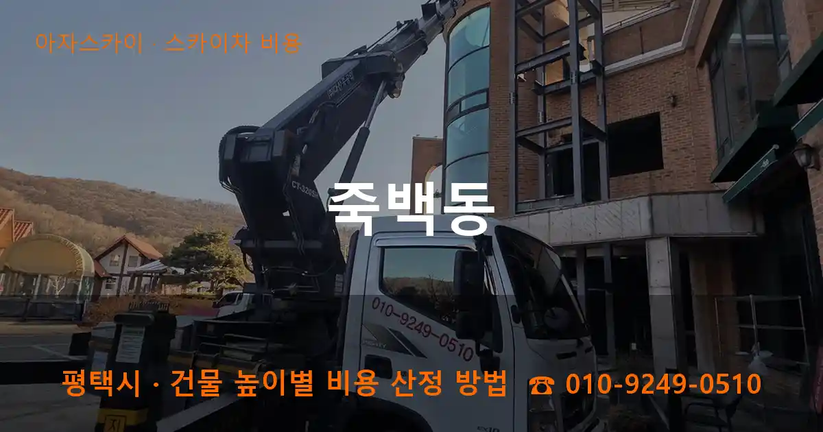 평택시 죽백동 스카이차 비용 작업