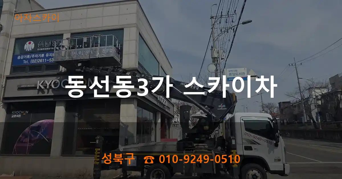 성북구 동선동3가 스카이차