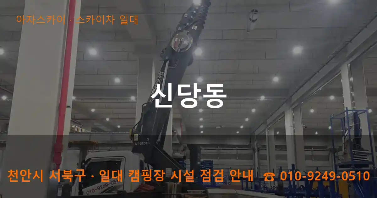 천안 서북구 신당동 스카이차 일대 작업