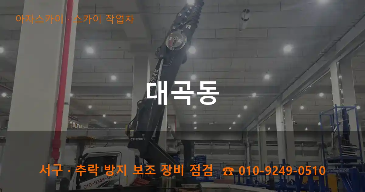 서구 대곡동 스카이 작업차 작업