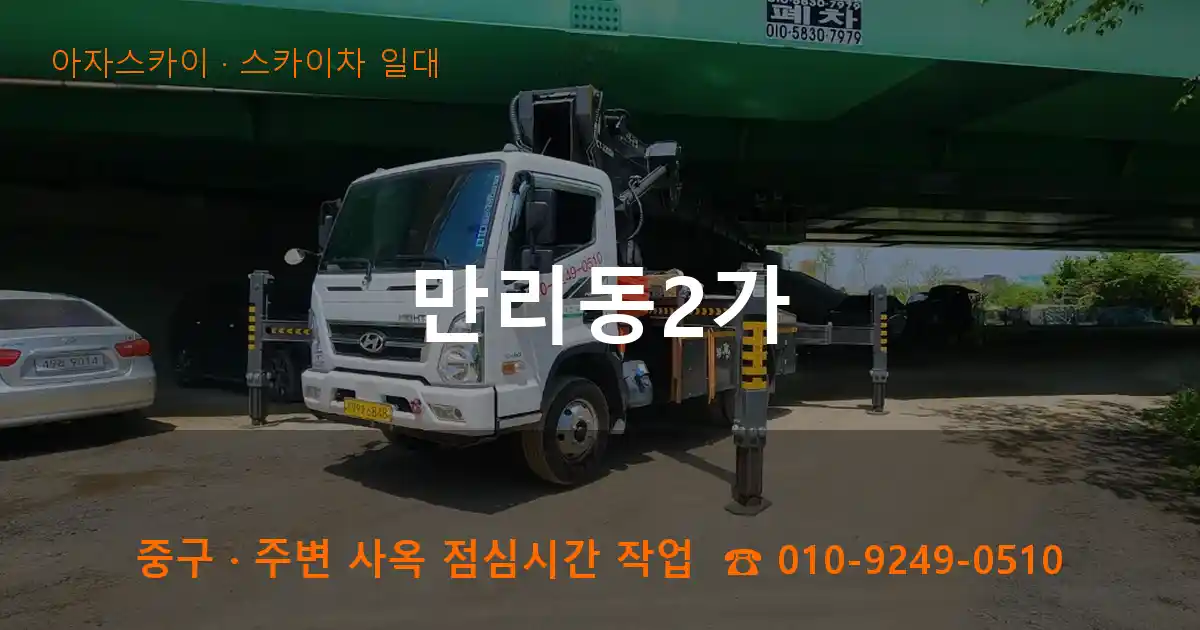 중구 만리동2가 스카이차 일대 작업