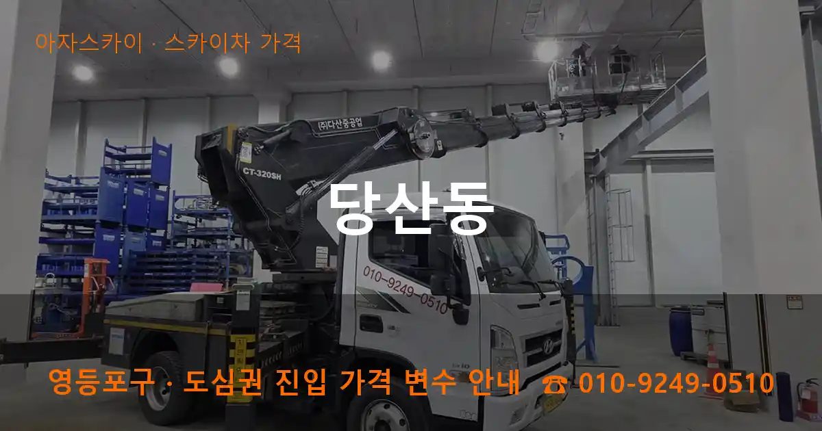 영등포구 당산동 스카이차 가격 작업