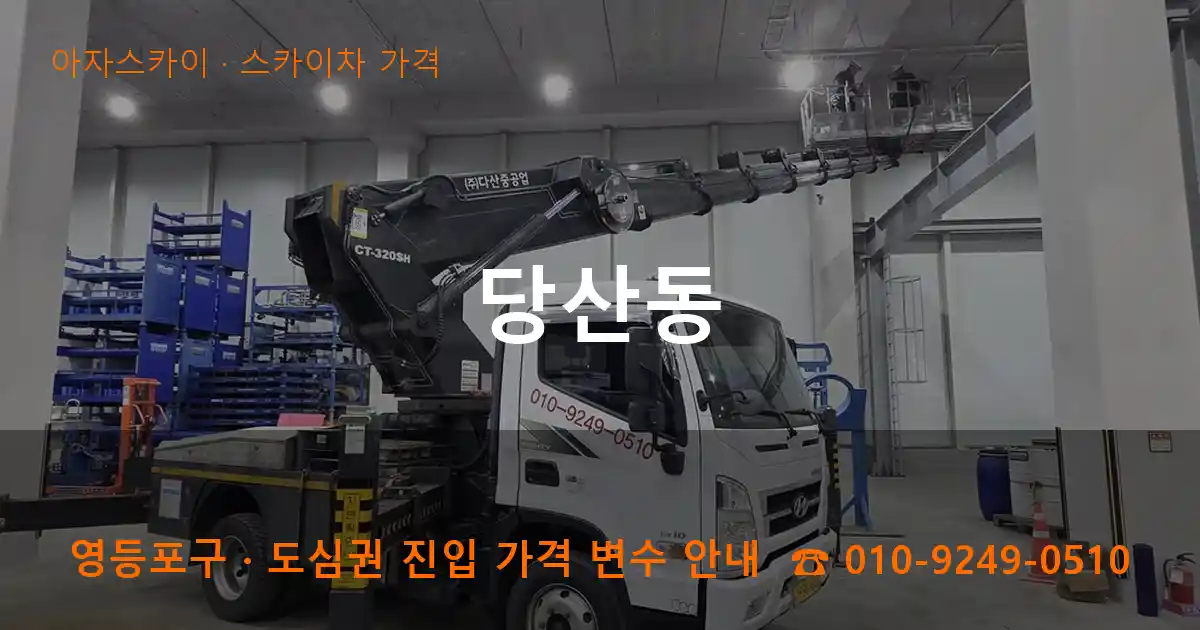 영등포구 당산동 스카이차 가격 작업