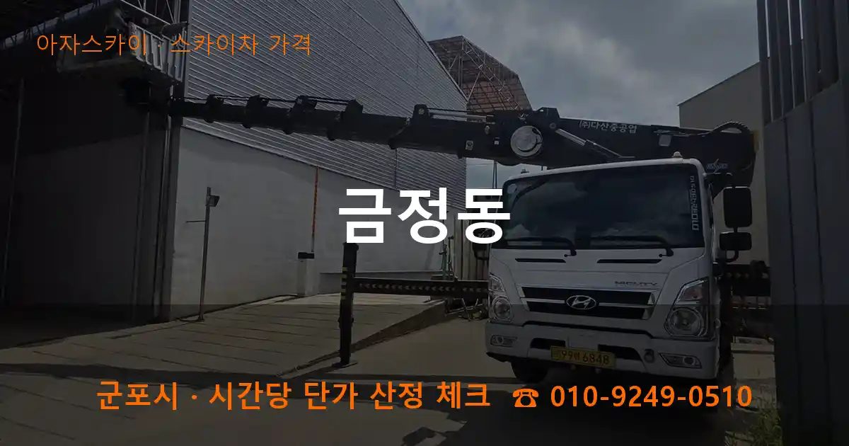 군포시 금정동 스카이차 가격 작업