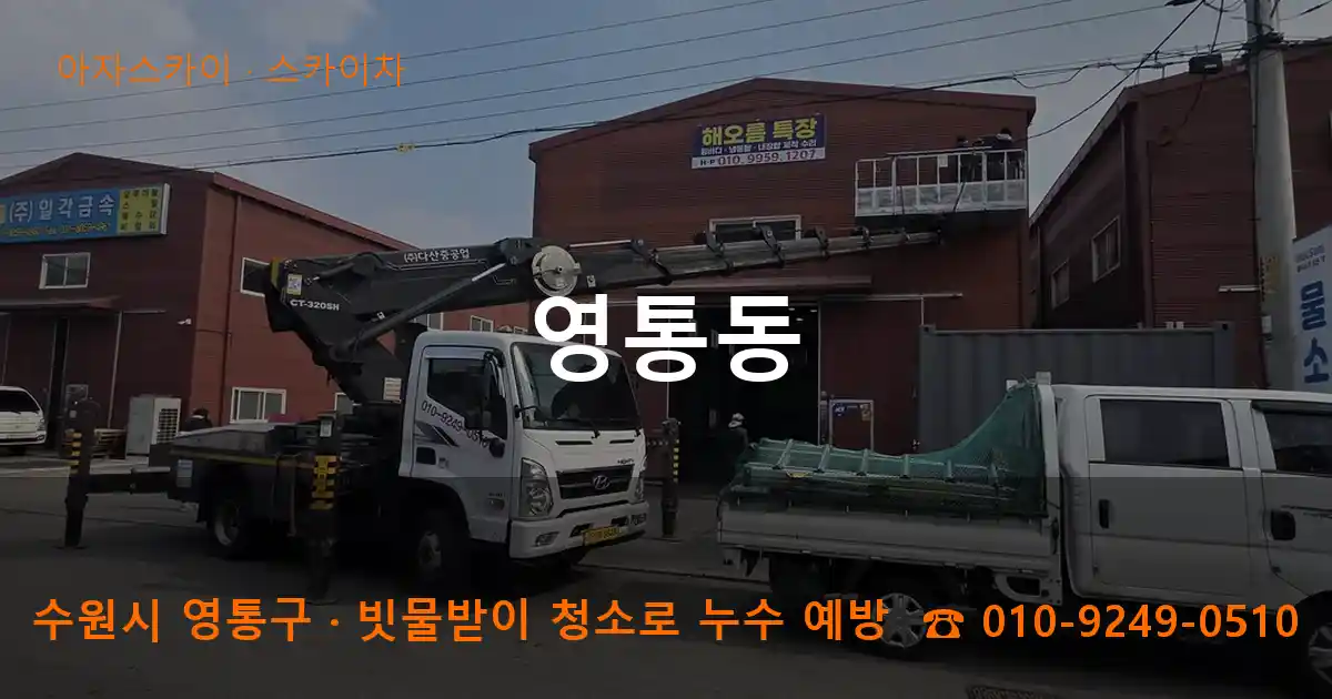 수원시 영통구 영통동 스카이차 작업