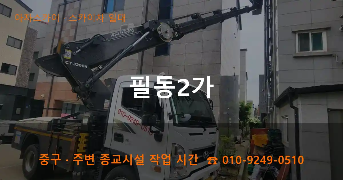 중구 필동2가 스카이차 일대 작업
