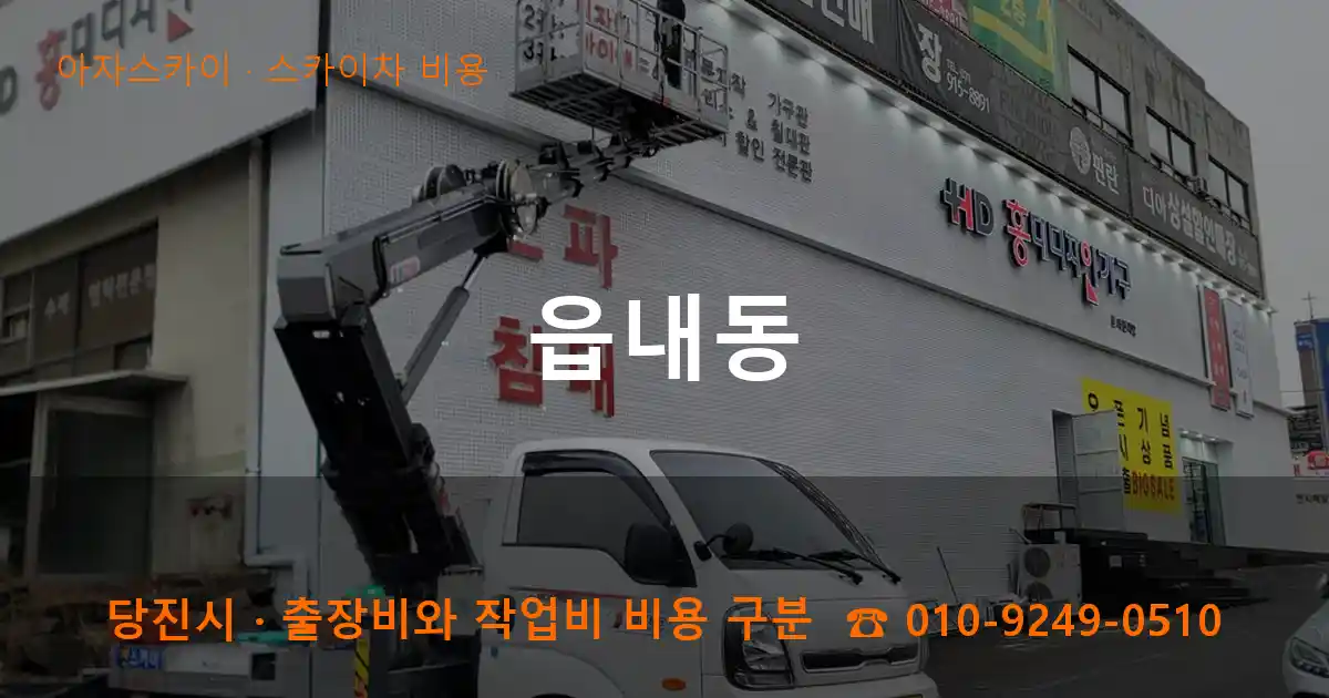 당진시 읍내동 스카이차 비용 작업