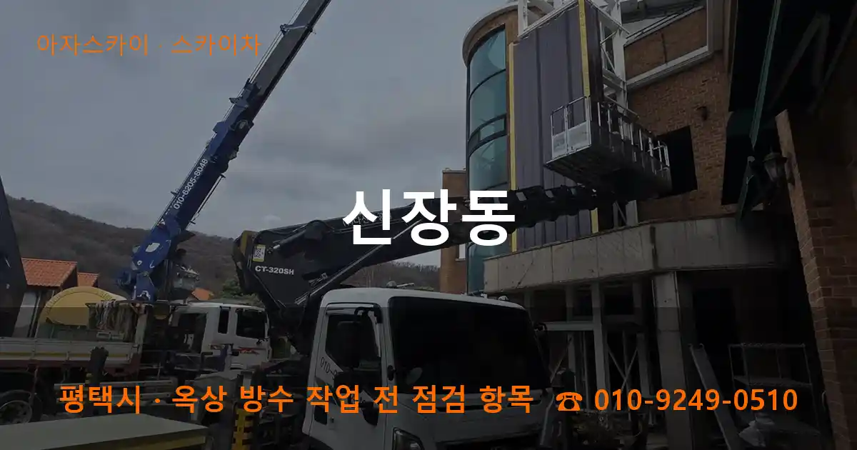 평택시 신장동 스카이차 작업