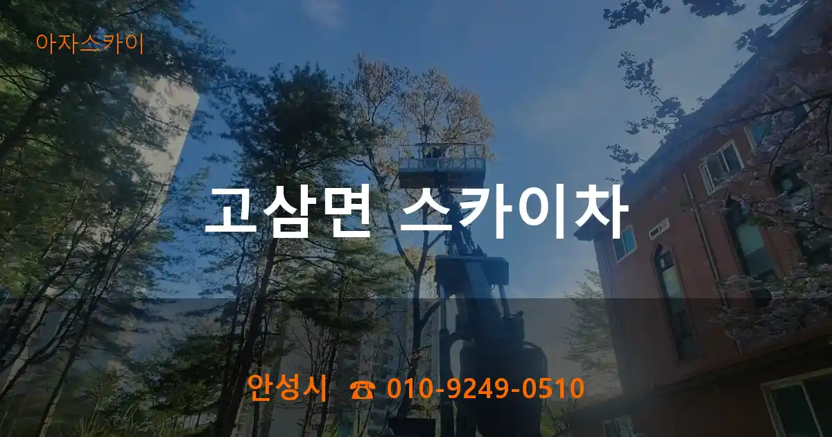 안성시 고삼면 스카이차