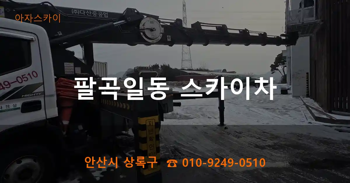 안산시 상록구 팔곡일동 스카이차