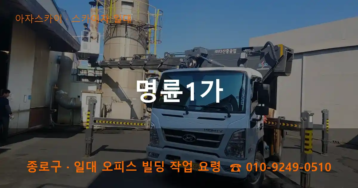 종로구 명륜1가 스카이차 일대 작업