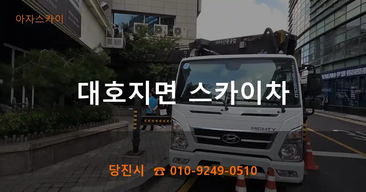 당진시 대호지면 스카이차
