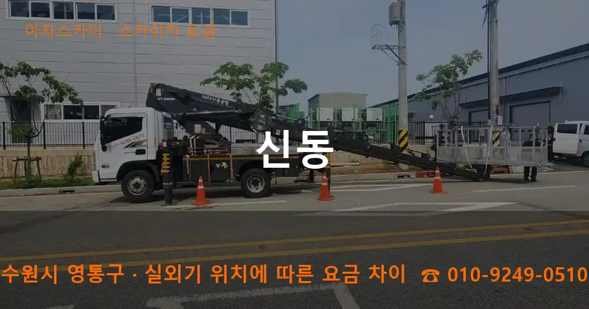 수원시 영통구 신동 스카이차 요금 작업