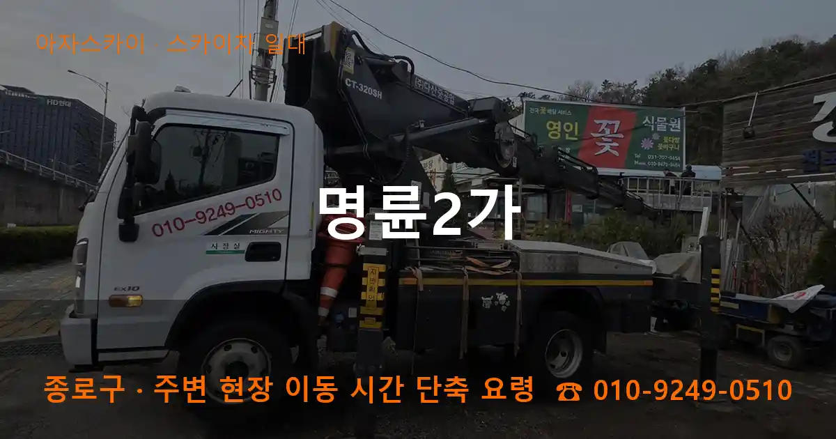 종로구 명륜2가 스카이차 일대 작업