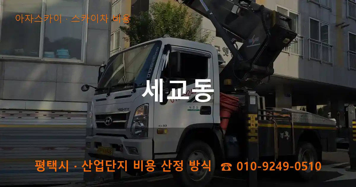 평택 세교동 스카이차 비용 작업