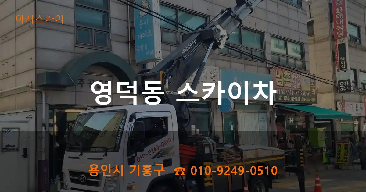 용인시 기흥구 영덕동 스카이차