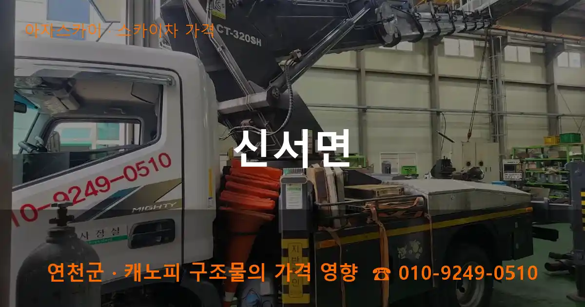 연천군 신서면 스카이차 가격 작업