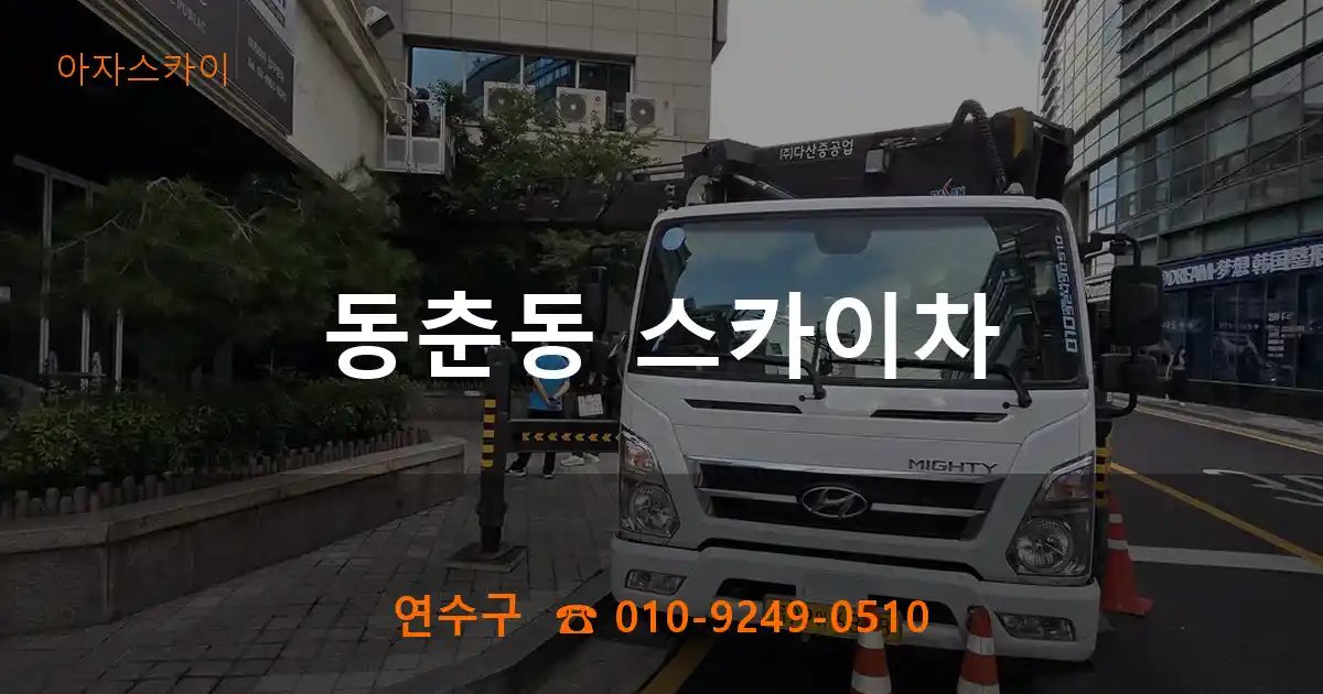 연수구 동춘동 스카이차