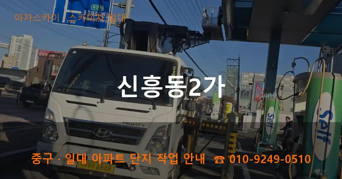 중구 신흥동2가 스카이차 출장 작업