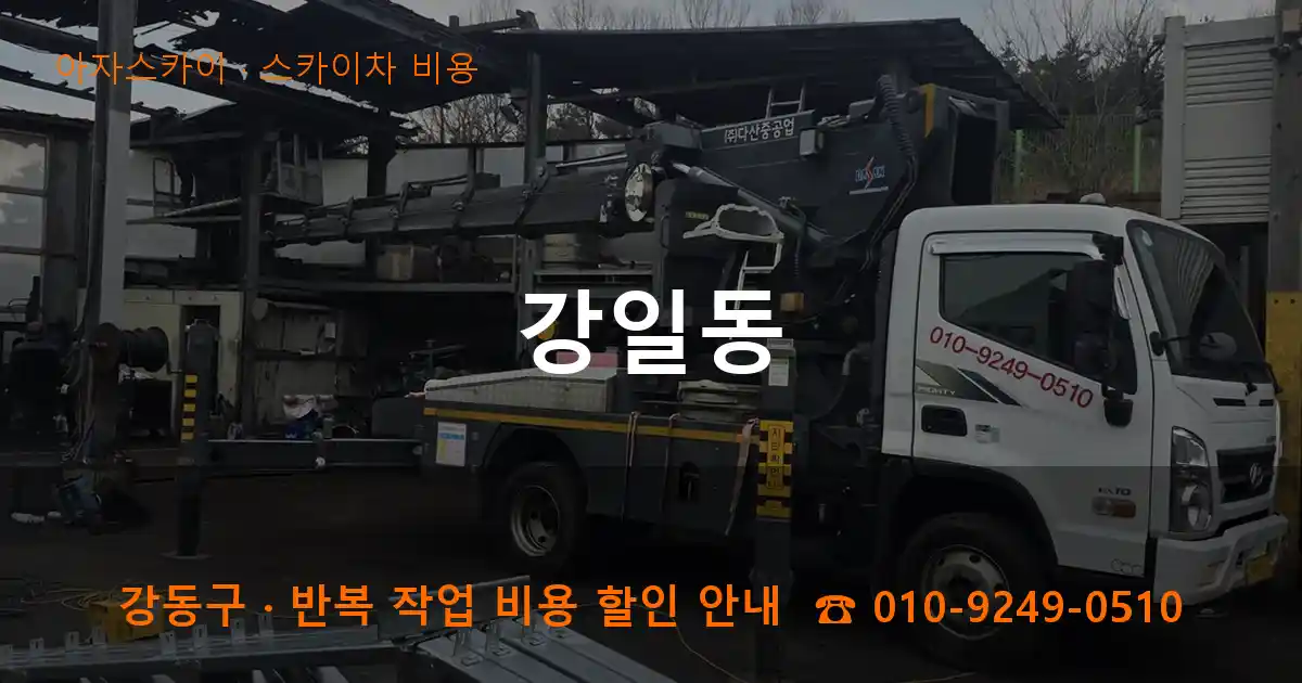 강동구 강일동 스카이차 비용 작업