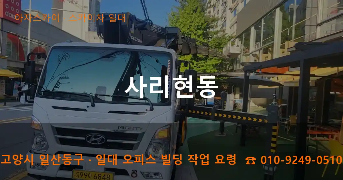 고양시 일산동구 사리현동 스카이차 일대 작업