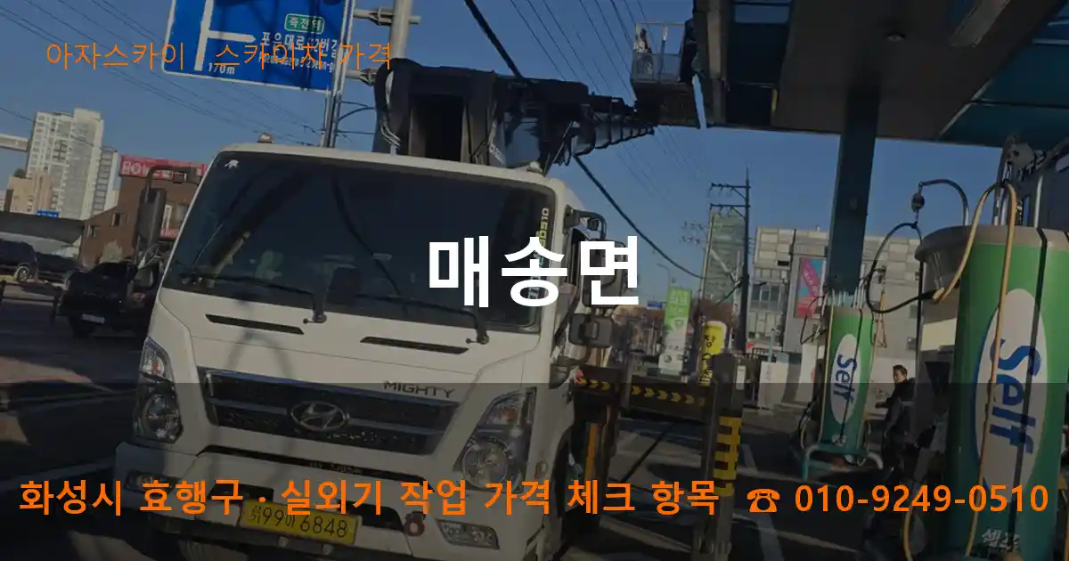 화성시 효행구 매송면 스카이차 가격 작업